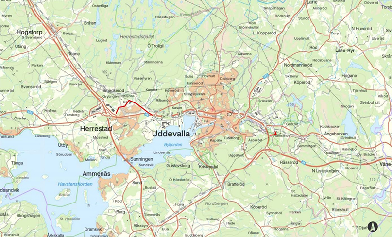 Uddevalla map